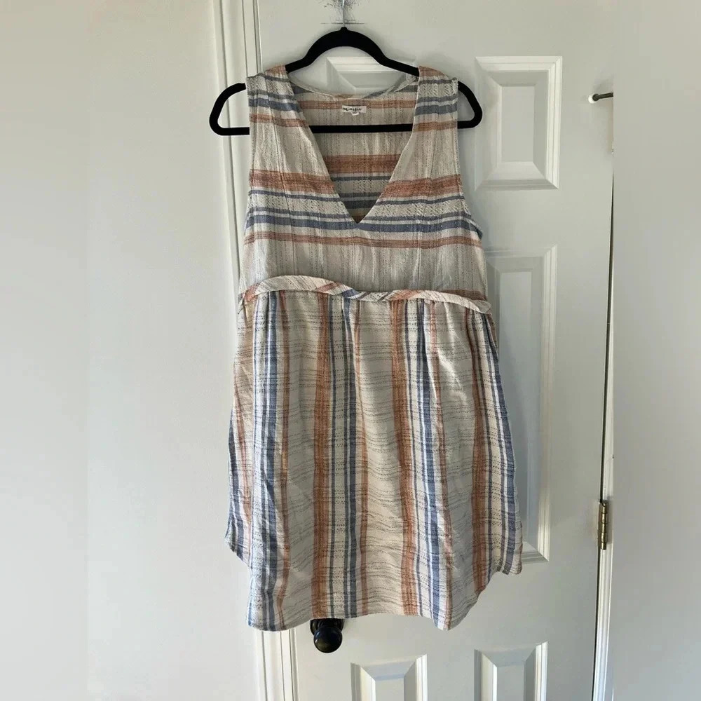 EUC Maisie Boho Cotton Shift Dress With Pockets XL